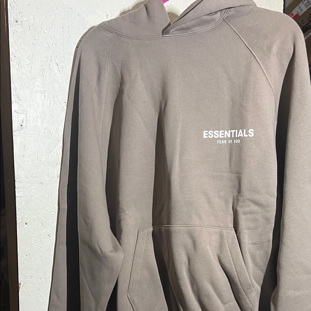 Fear of God Essentials Taupe Men's Hoodie